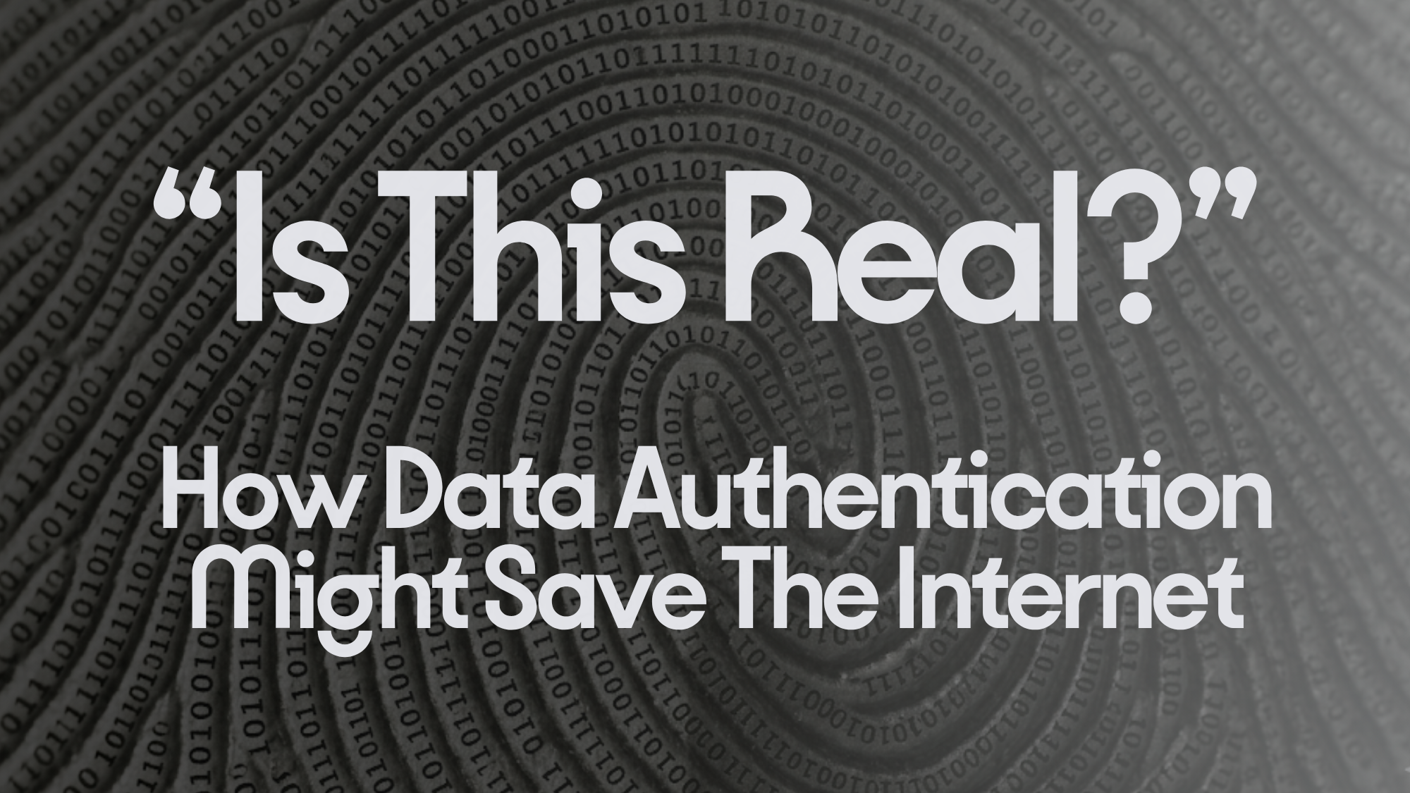 Article thumbnail featuring a binary code fingerprint pattern with the text 